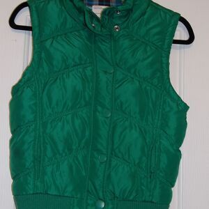Aeropostale‎ Green Quilted Puffer Vest Casual Outerwear Size M